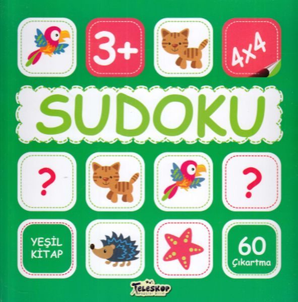 CLZ404 Sudoku 4X4 Yeşil Kitap