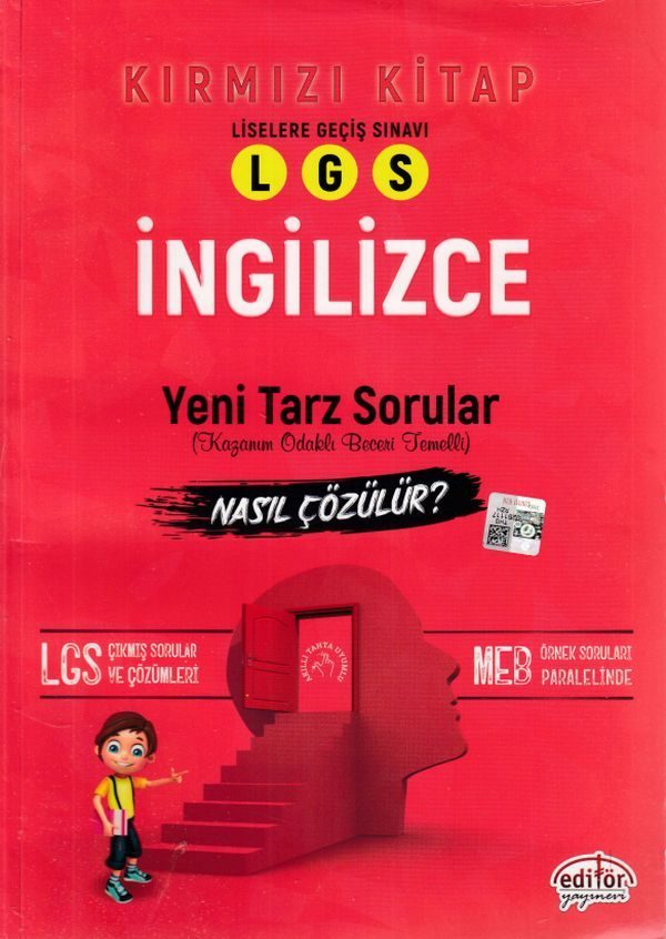 CLZ404 Editör LGS İngilizce Mantık Muhakeme Soruları Nasıl Çözülür? Kırmızı Kitap (Yeni)