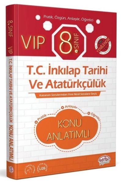 CLZ404 Editör 8. Sınıf VIP T.C. İnkılap Tarihi ve Atatürkçülük Konu Anlatım