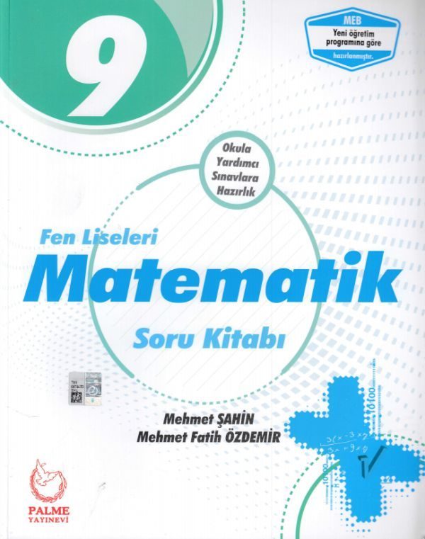 CLZ404 Palme 9.Sınıf Fen Liseleri Matematik Soru Kitabı (Yeni)