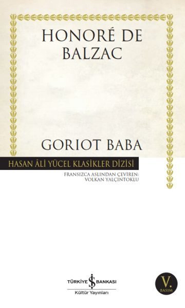 Goriot Baba - Hasan Ali Yücel Klasikleri