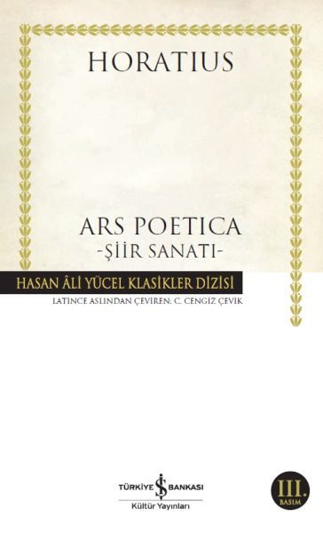 CLZ404 Ars Poetica - Şiir Sanatı - Hasan Ali Yücel Klasikleri