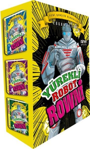 CLZ404 Yürekli Robot Rowni Seti - 3 Kitap Kutulu
