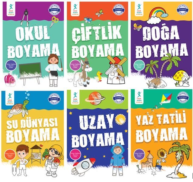 CLZ404 Çocuk Gelişimi Türkçe İngilizce Boyama Seti