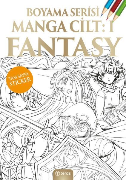 CLZ404 Manga Boyama Cilt I: Fantasy