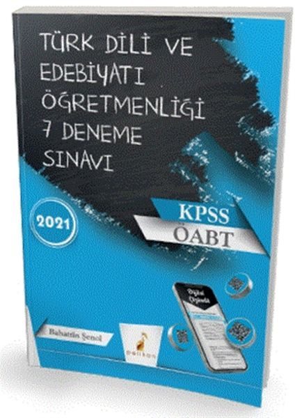 CLZ404 Pelikan 2021 ÖABT Türk Dili Edebiyatı Öğretmenliği Dijital Çözümlü 7 Deneme Sınavı