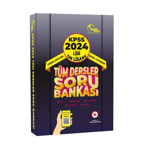 CLZ404 Doktrin Yayınları 2024 KPSS Lise Önlisans Tüm Dersler Tek Kitap Soru Bankası