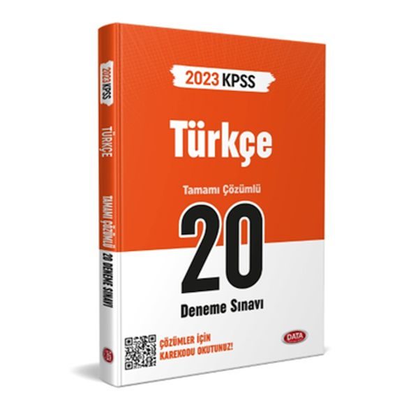 Data 2023 Kpss Türkçe 20 Deneme Sınavı Karekod Çözümlü