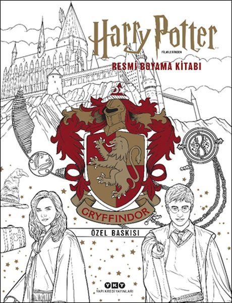 CLZ404 Harry Potter Filmlerinden Resmi Boyama Kitabı – Gryffindor Özel Baskısı