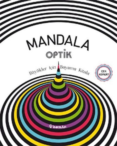CLZ404 Mandala Optik - Büyükler İçin Boyama Kitabı