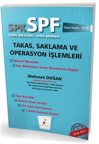CLZ404 SPK-SPF Takas, Saklama ve Operasyon İşlemleri Konu Anlatımlı Soru Bankası