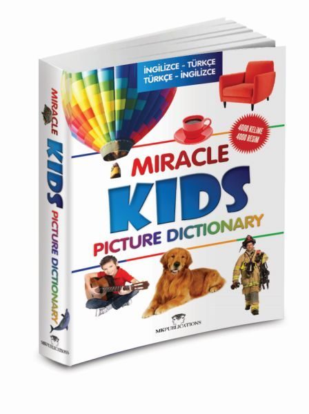 CLZ404 Miracle Kids Picture Dictionary İngilizce-Türkçe/Türkçe-İngilizce