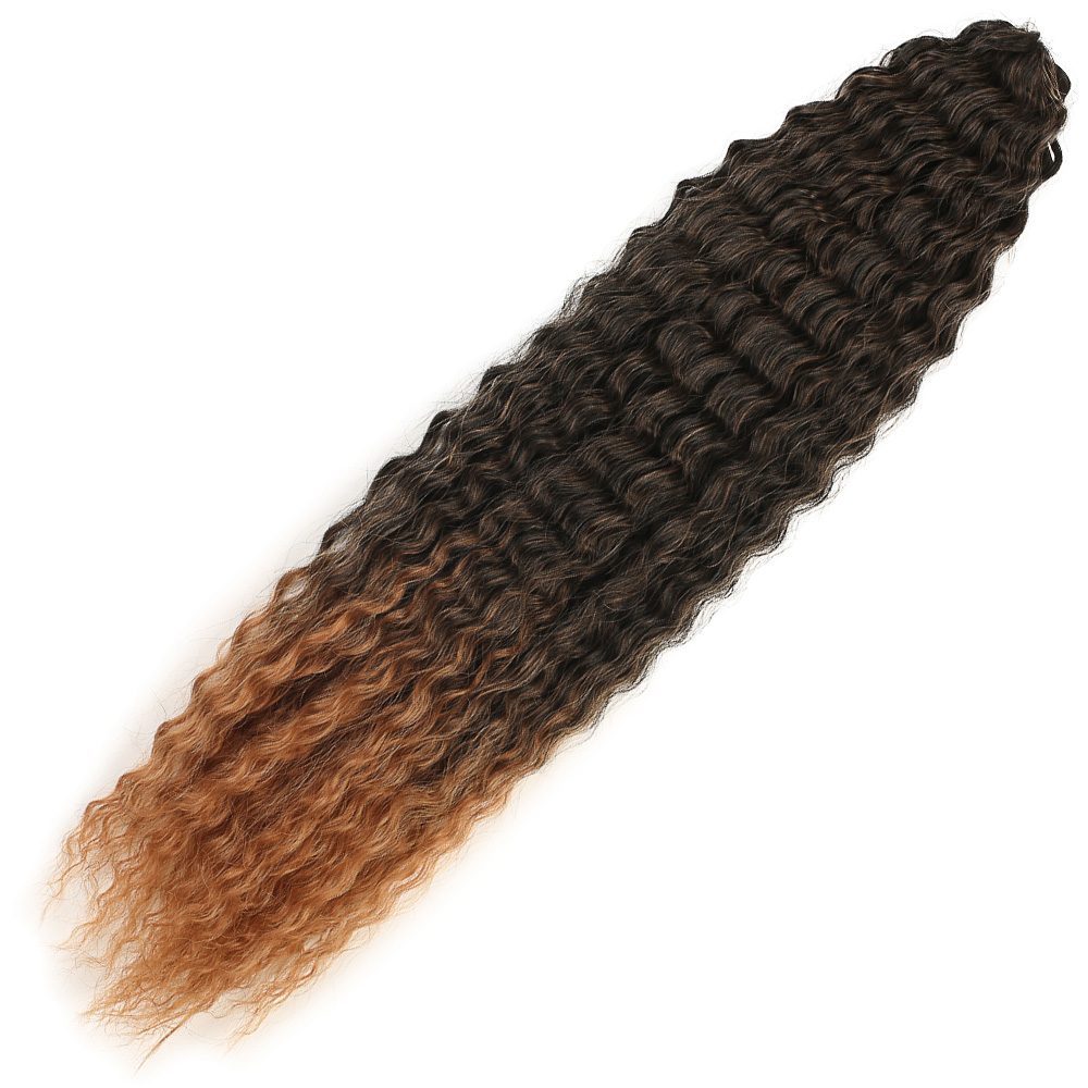 CLZ201 Brazilian Afro Dalgası Saç / Siyah / Bakır Ombreli