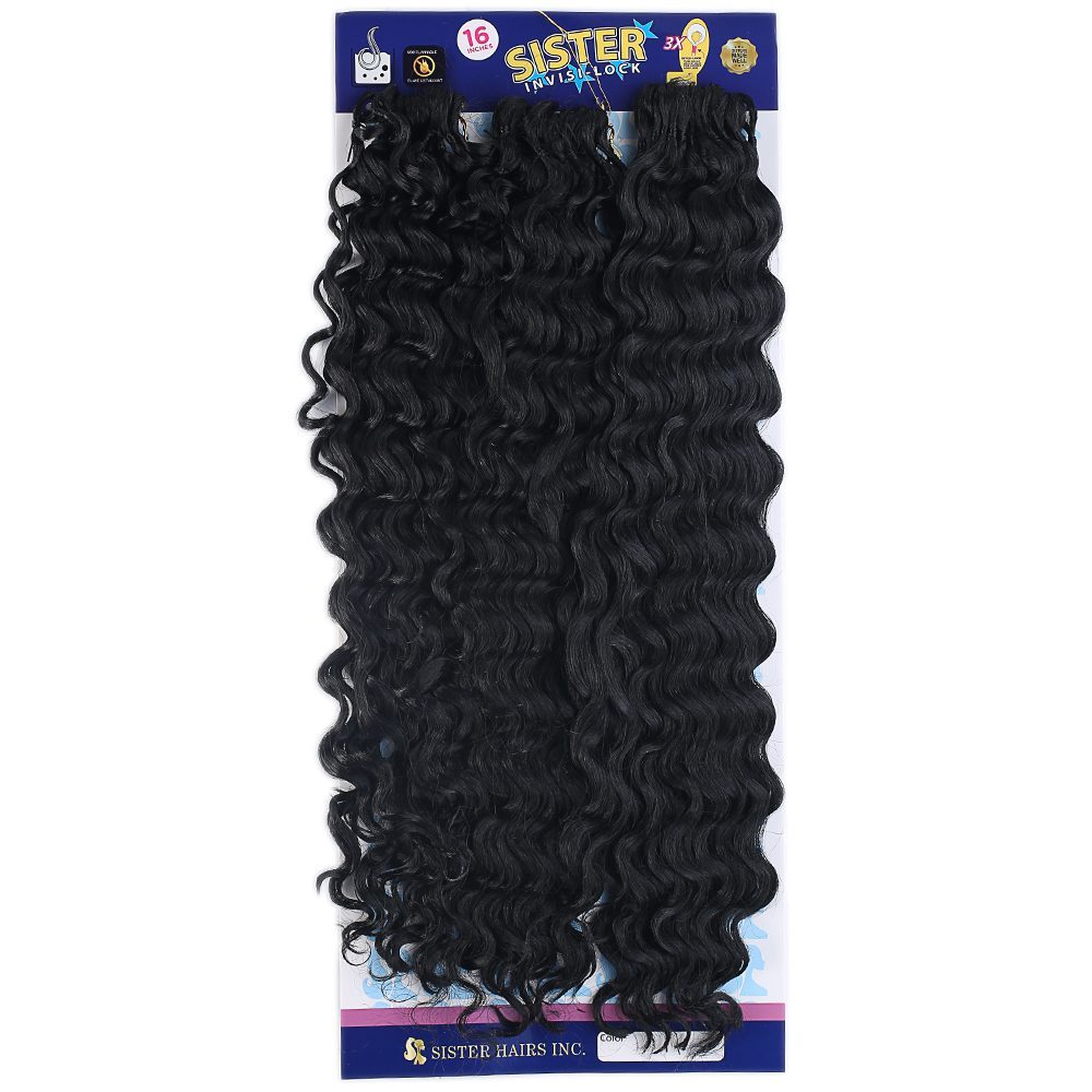 CLZ201 Sister Afro Dalgası Saç/Siyah 1
