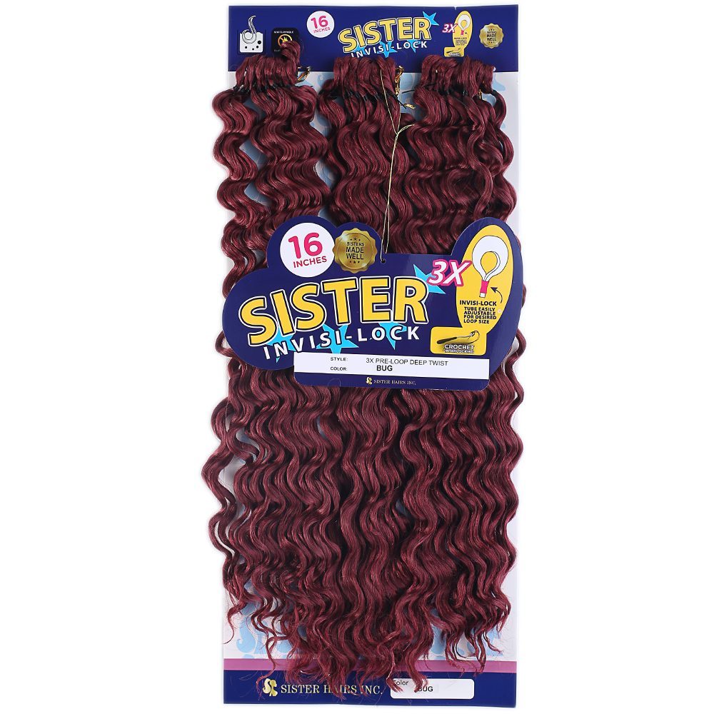 CLZ201  Sister Afro Dalgası Saç / Kızıl Bug