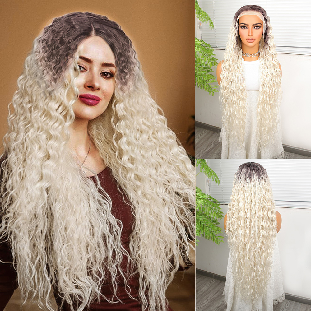 Açık Kumral Platin Ombreli Fiber Sentetik Tül Peruk Açık Kumral Platin Ombreli Fiber Sentetik Tül Peruk