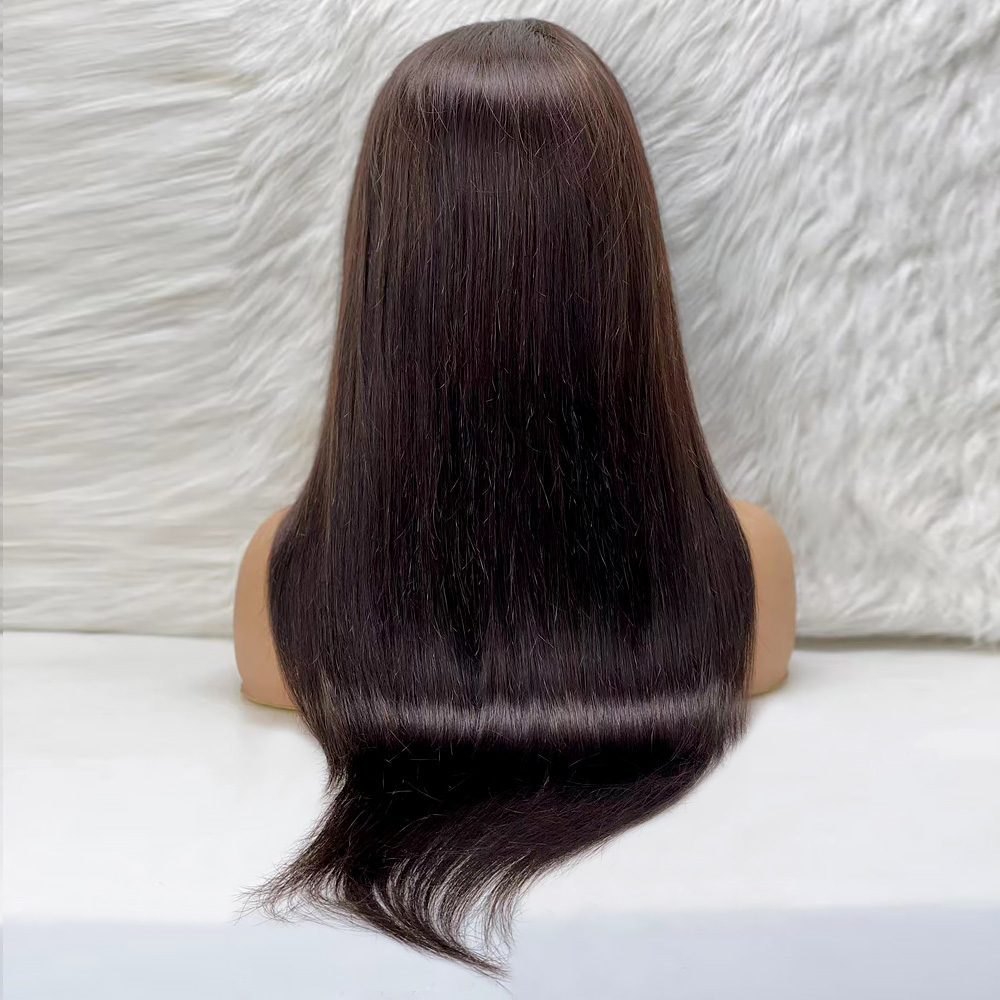 Düz Front Lace Gerçek Tül Peruk / Doğal / 70/75cm