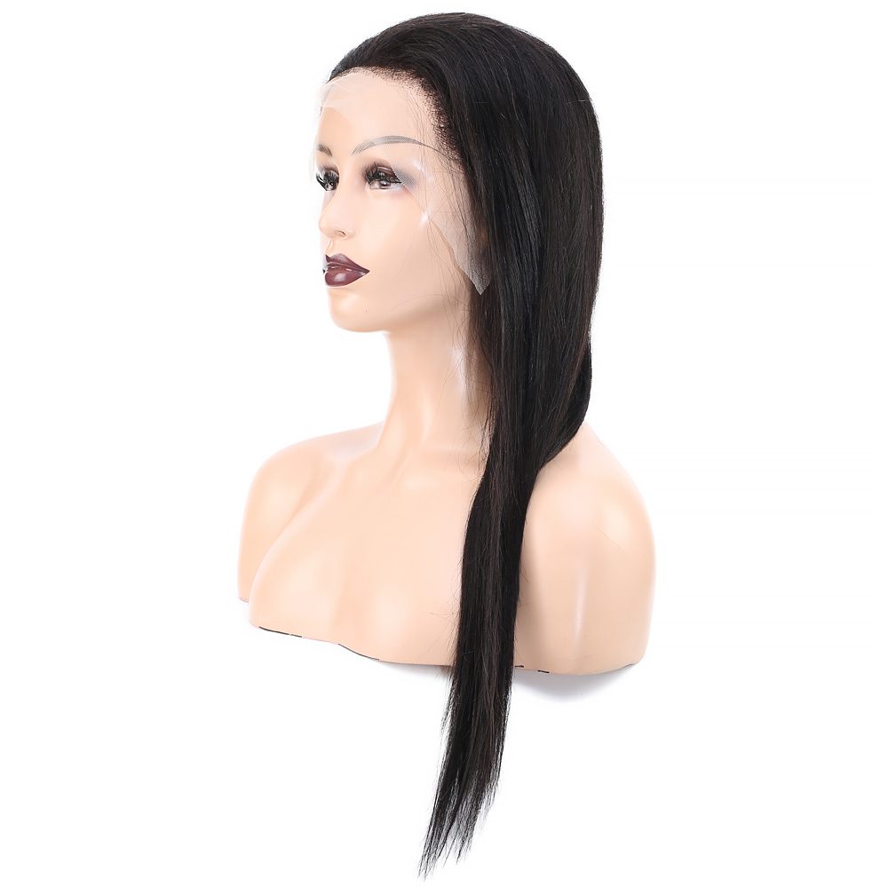 Front Lace Gerçek Tül Peruk Düz / Doğal / 60/65cm Front Lace Gerçek Tül Peruk Düz / Doğal / 60/65cm