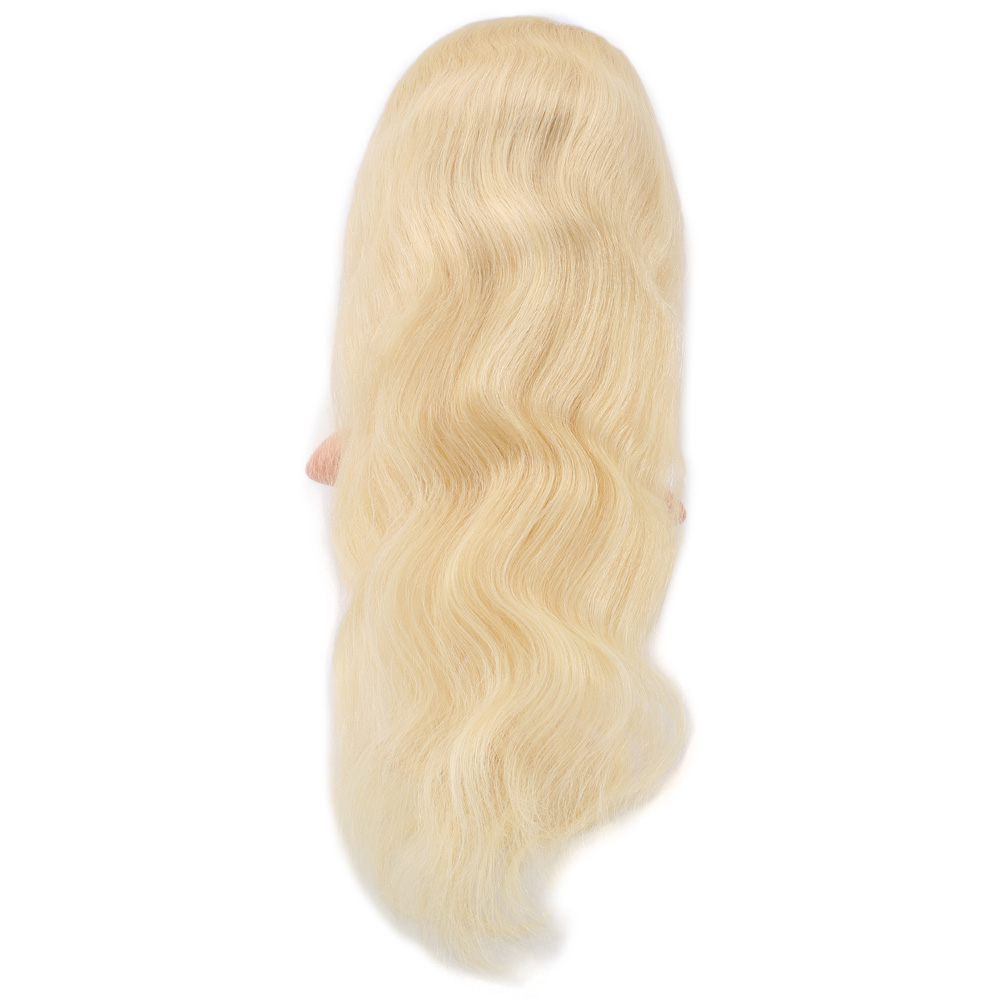 Gerçek Front Lace Dalgalı Platin Tül Peruk / 65/70cm