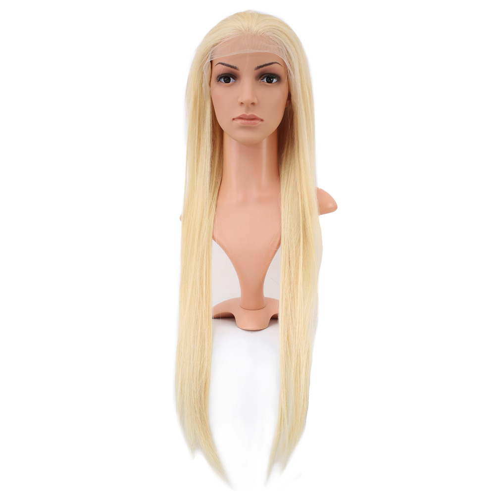 Gerçek Front Lace Düz Platin Tül Peruk / 80/85cm Gerçek Front Lace Düz Platin Tül Peruk / 80/85cm