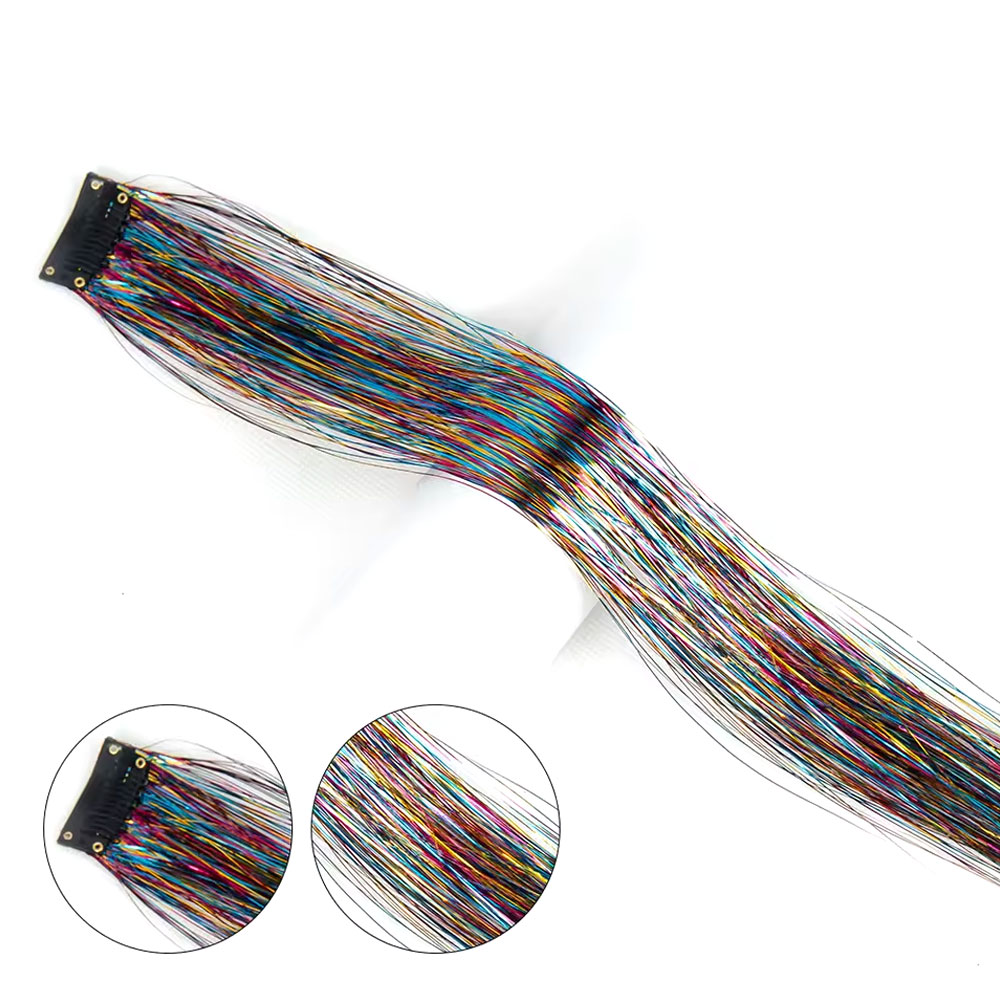 Klipsli Hair Tinsel Saç Simi / HTK01 Klipsli Hair Tinsel Saç Simi / HTK01