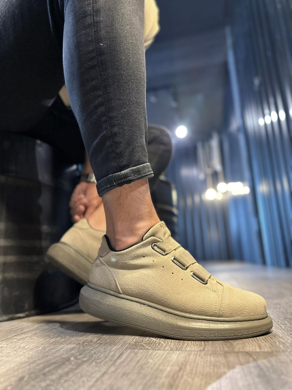 K&A Sneakers Ayakkabı 889 Vizon Süet