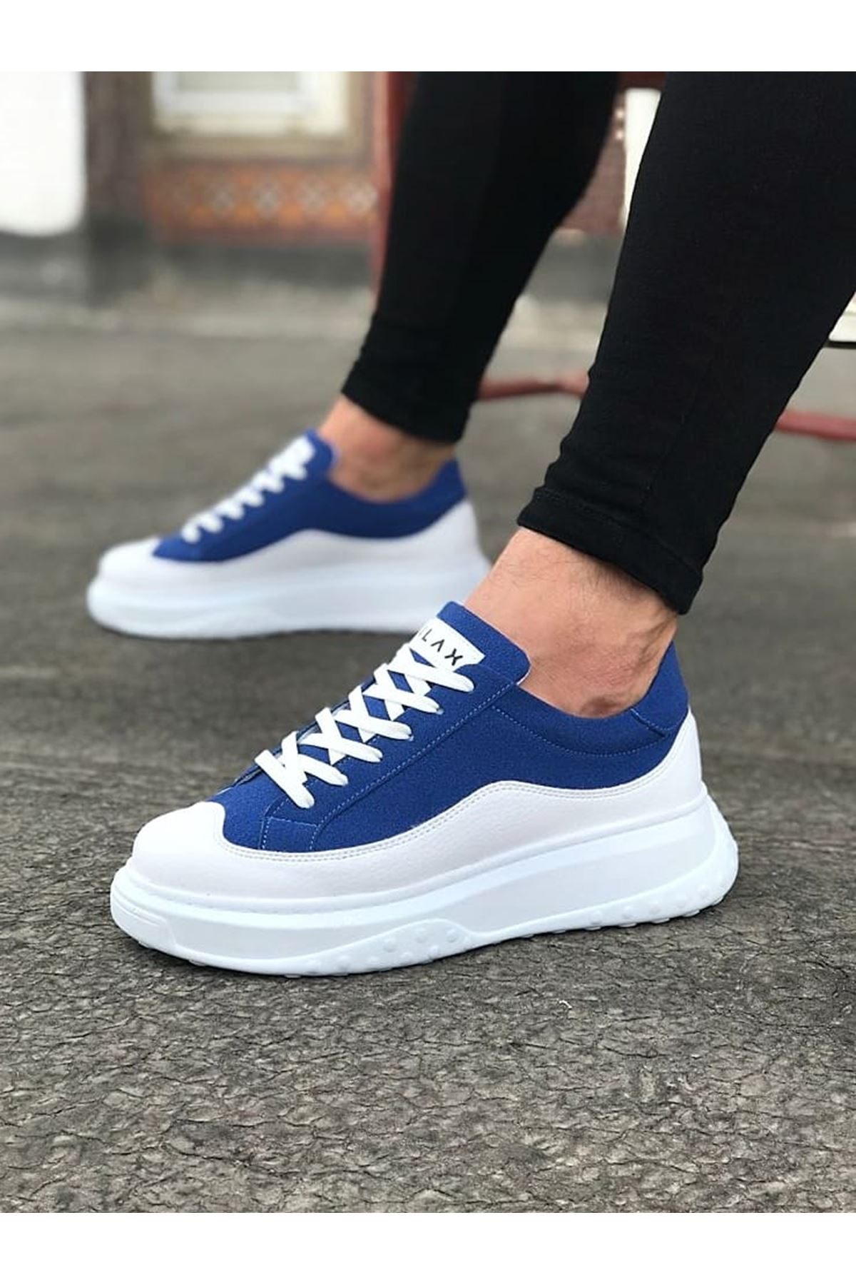 CLZ946  Beyaz Mavi Erkek Ayakkabı