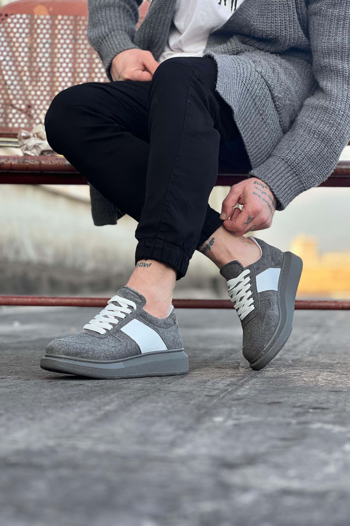 Gri Süet Erkek Casual Ayakkabı Gri Süet Erkek Casual Ayakkabı