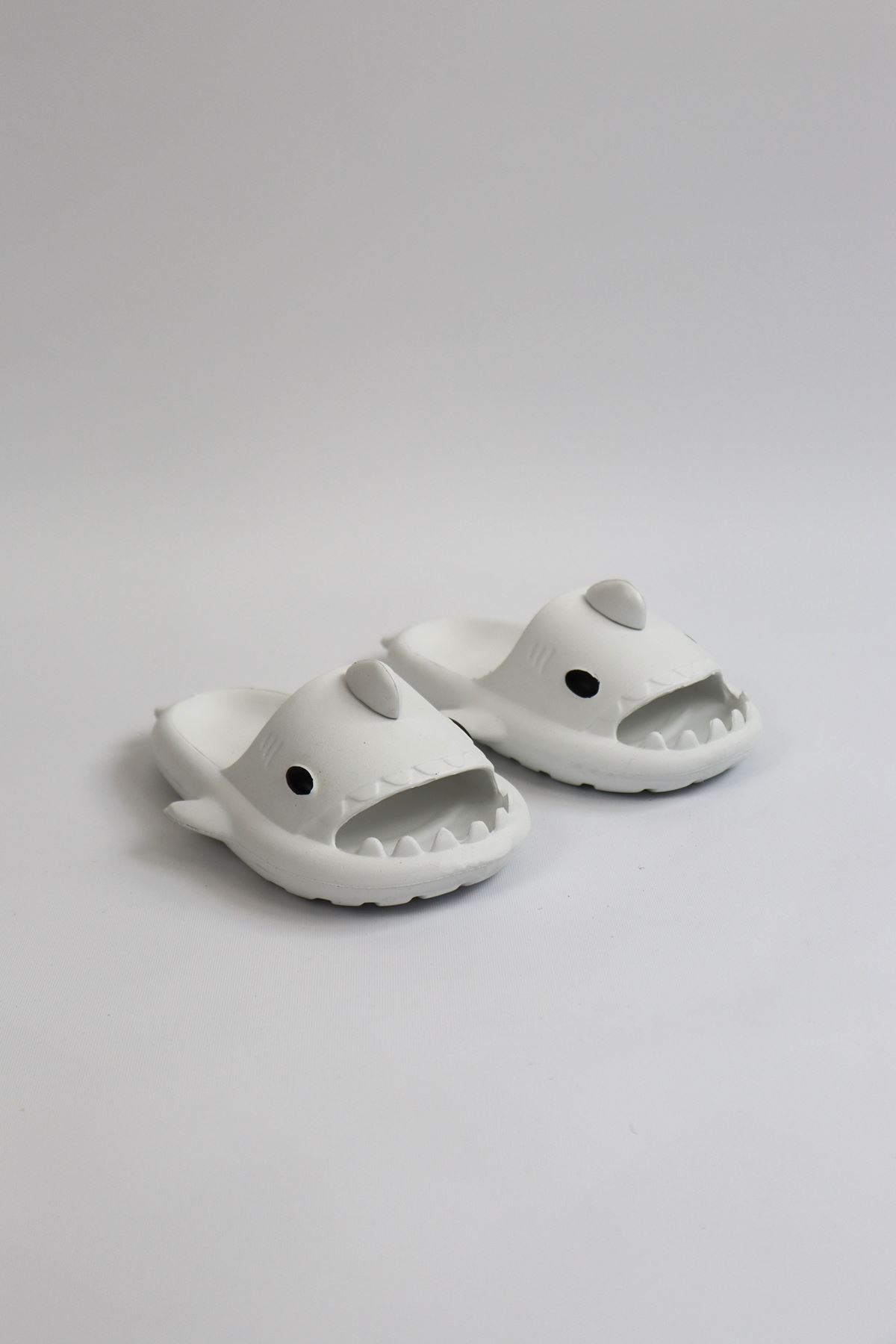 Köpekbalığı Beyaz Unisex Tam Ortopedik Terlik Shark Slides Cocuk Köpekbalığı Beyaz Unisex Tam Ortopedik Terlik Shark Slides Cocuk