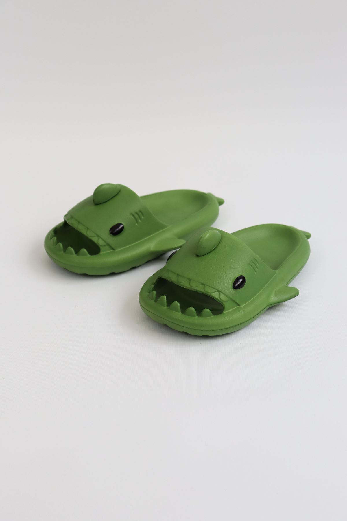 Köpekbalığı Haki Unisex Tam Ortopedik Terlik Shark Slides Köpekbalığı Haki Unisex Tam Ortopedik Terlik Shark Slides