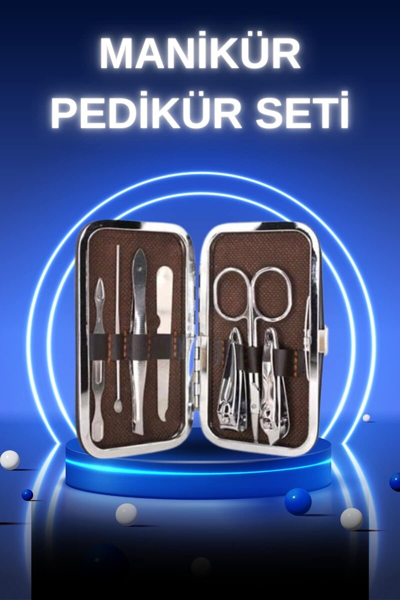 Manikür Pedikür Seti 7 Parça Tırnak Mantarı Tırnak Batığı Temizleme Taşınabilir Manikür Pedikür Seti 7 Parça Tırnak Mantarı Tırnak Batığı Temizleme Taşınabilir
