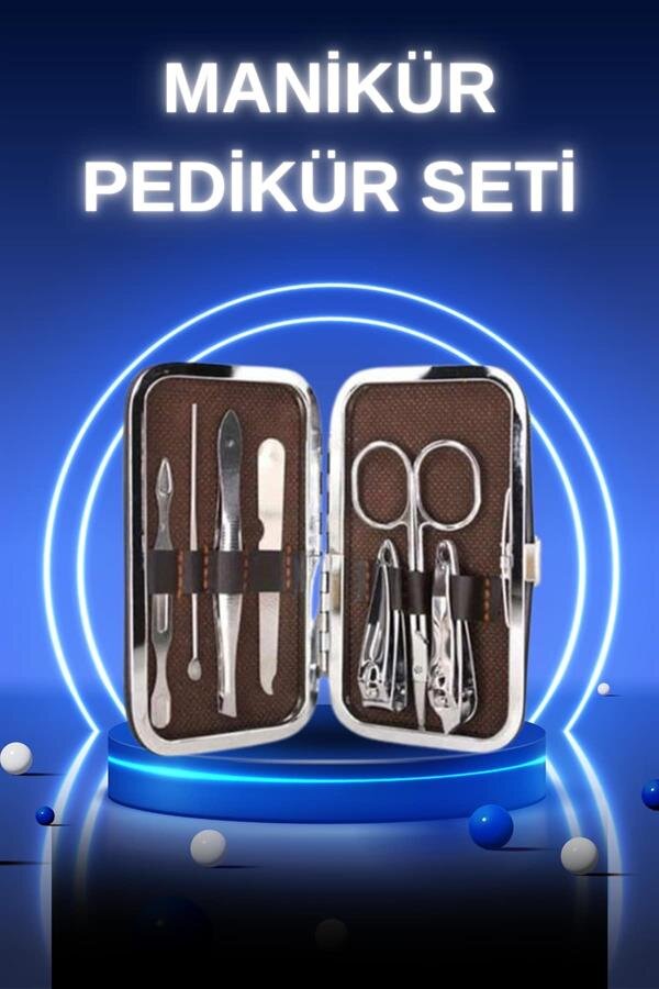 Manikür Pedikür Seti 7 Parça Tırnak Mantarı Tırnak Batığı Temizleme Taşınabilir Manikür Pedikür Seti 7 Parça Tırnak Mantarı Tırnak Batığı Temizleme Taşınabilir