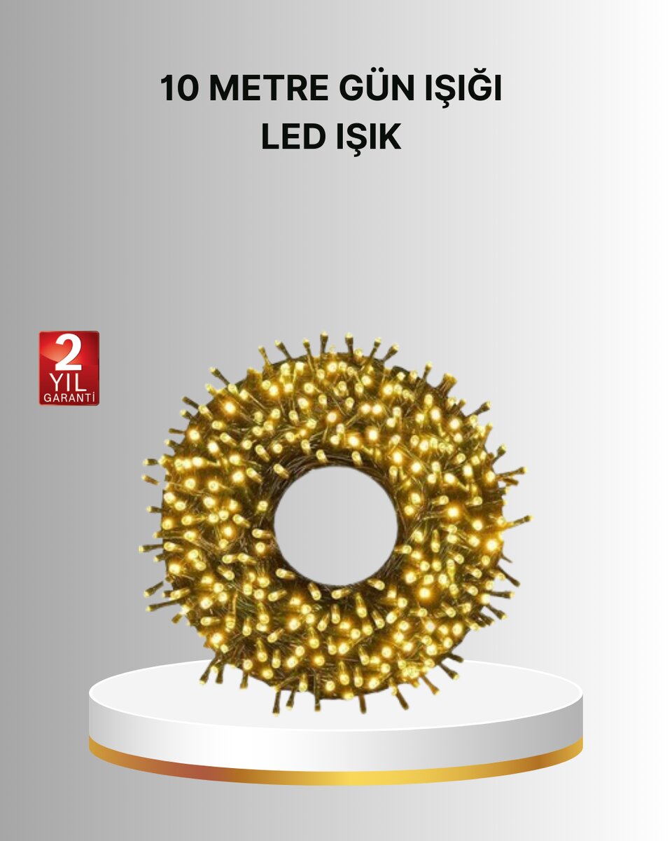 Uzun Ömürlü LED Teknolojili 10 Metre Şık Işıklı Süsleme Seti Uzun Ömürlü LED Teknolojili 10 Metre Şık Işıklı Süsleme Seti