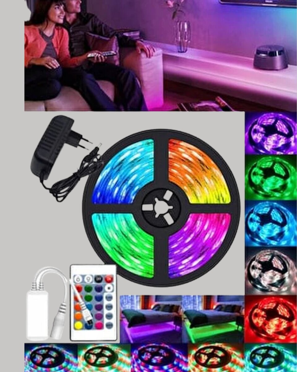 Uzaktan Kumandalı RGB Smart Şerit LED Işık Esnek ve Taşınabilir Dekorasyon Uzaktan Kumandalı RGB Smart Şerit LED Işık Esnek ve Taşınabilir Dekorasyon
