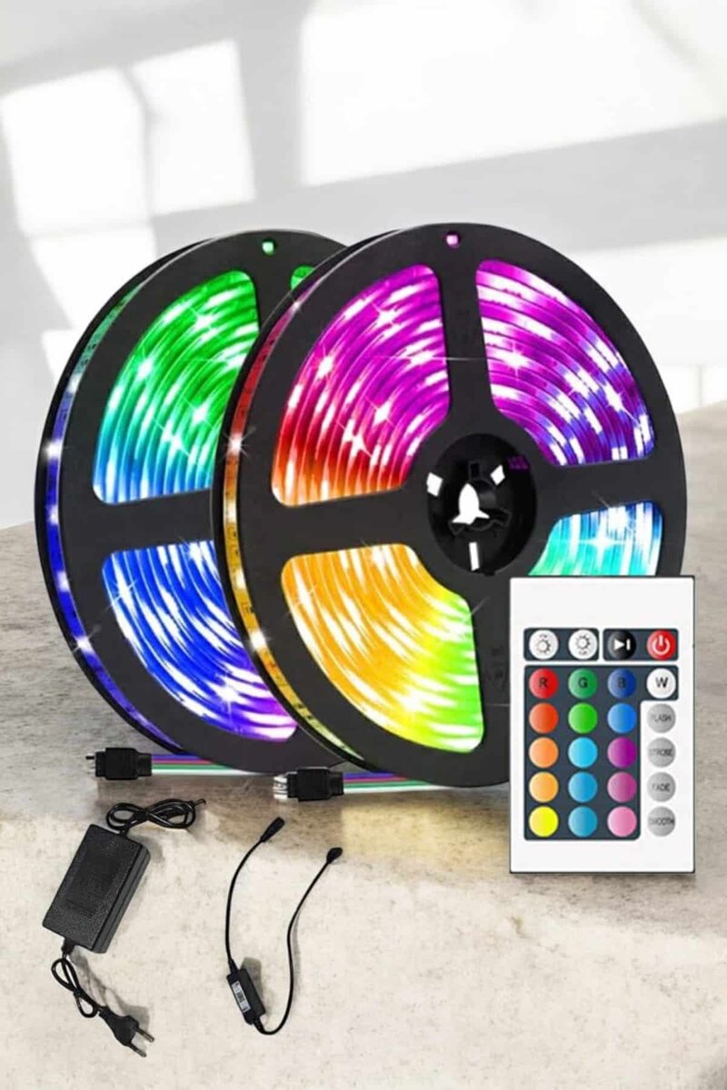 Yeni Nesil RGB Işıklı 10Metre Şerit Led Kumandalı Şarj Edilebilir Yeni Nesil RGB Işıklı 10Metre Şerit Led Kumandalı Şarj Edilebilir
