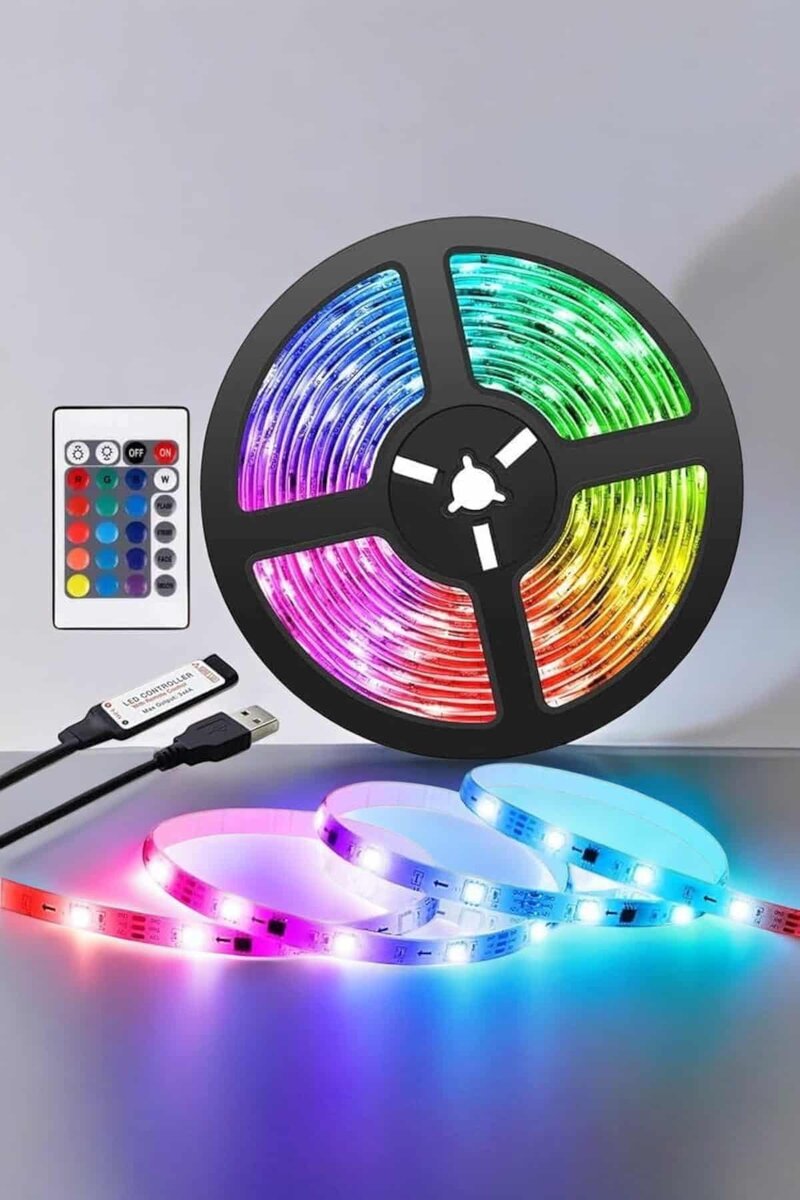 Yeni Nesil RGB Işıklı 10Metre Şerit Led Kumandalı Şarj Edilebilir Yeni Nesil RGB Işıklı 10Metre Şerit Led Kumandalı Şarj Edilebilir