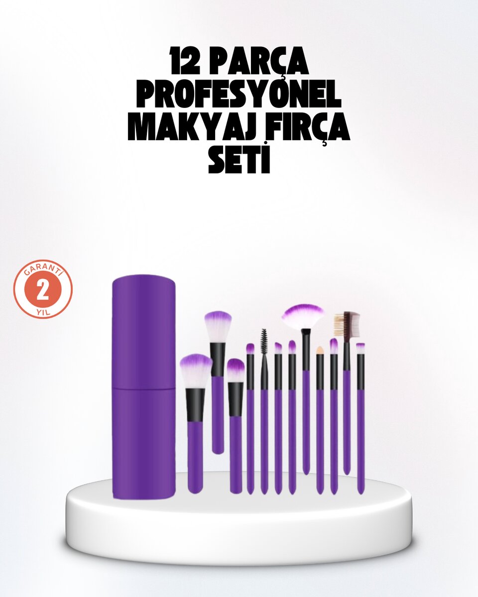 Kusursuz Makyaj İçin 12 Parça Profesyonel Fırça Seti Taşınabilir Kutu Hediyeli Kusursuz Makyaj İçin 12 Parça Profesyonel Fırça Seti Taşınabilir Kutu Hediyeli