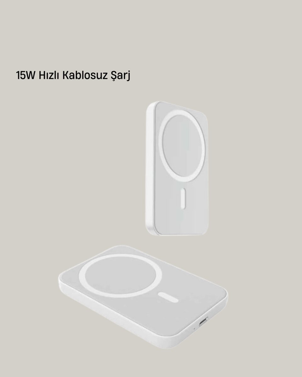 360° Döner Başlıklı MagSafe Araç Telefon Tutucu 15W Güvenli Kablosuz Şarj