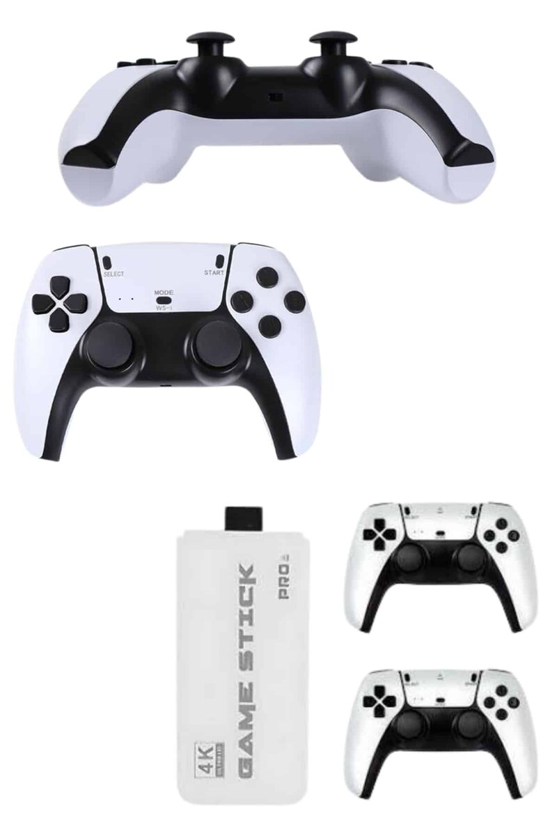 4K HD Görüntü Kaliteli Retro Game Stick 20000 Oyunlu Çift Kollu Beyaz Game Stick 4K HD Görüntü Kaliteli Retro Game Stick 20000 Oyunlu Çift Kollu Beyaz Game Stick