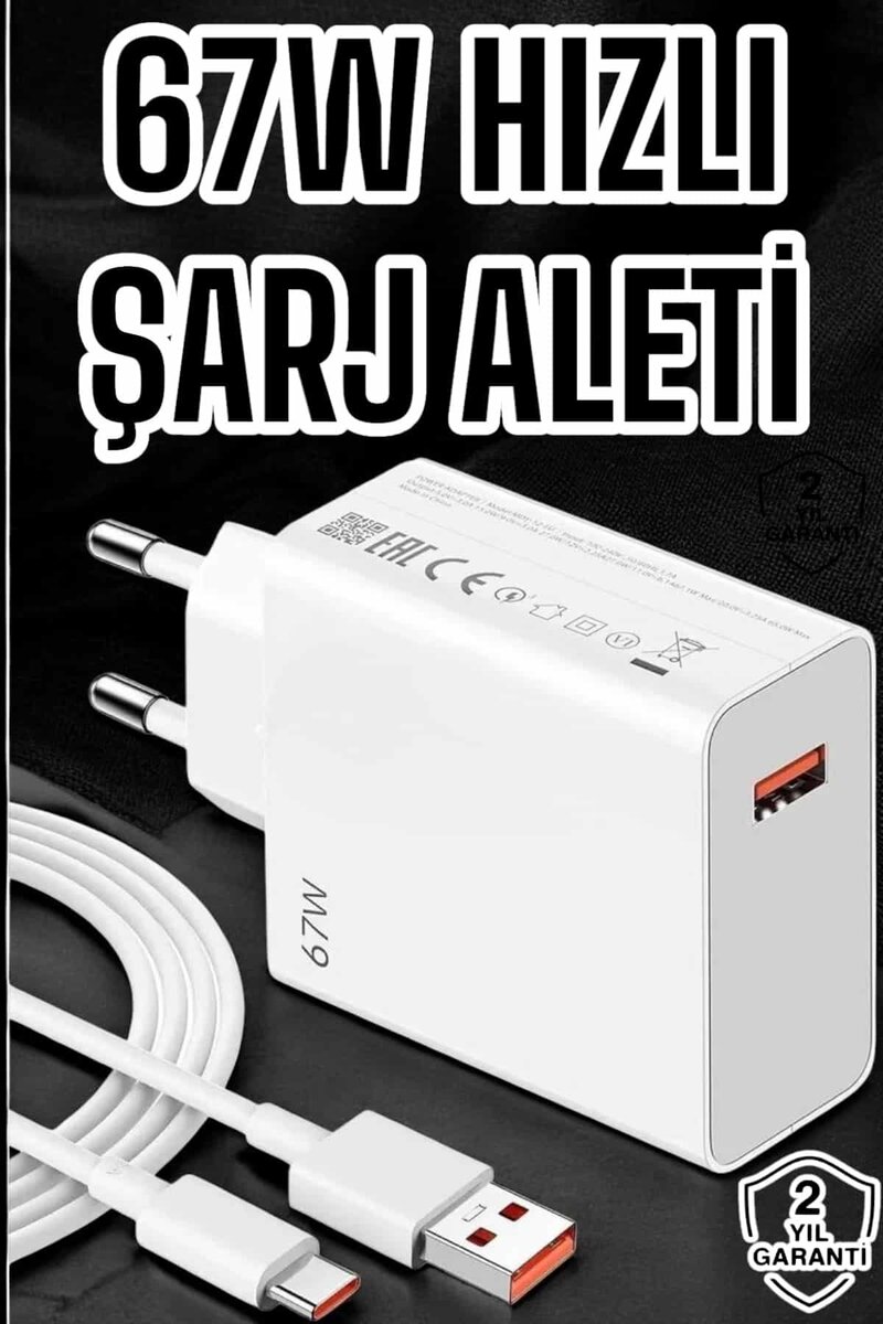 67W Şarj Aleti Turbo Hızlı Type-C Şarj 67W Şarj Aleti Turbo Hızlı Type-C Şarj