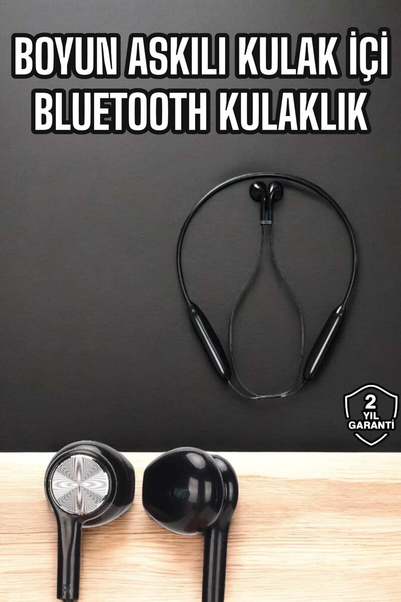 Kablolu Boyun Askılı Dijital Göstergeli Bluetooth Kulaklığı 60 Saat Kablolu Boyun Askılı Dijital Göstergeli Bluetooth Kulaklığı 60 Saat