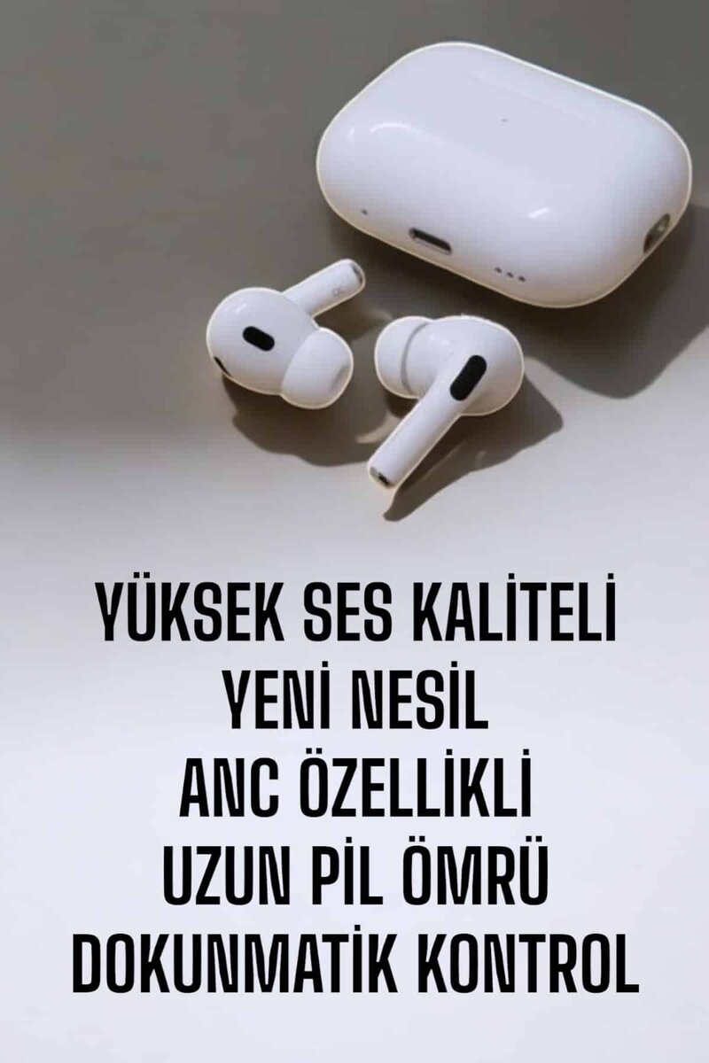Kablosuz Bluetooth Kulaklık Gürültü Önleme, Su Geçirmez, Mikrofonlu