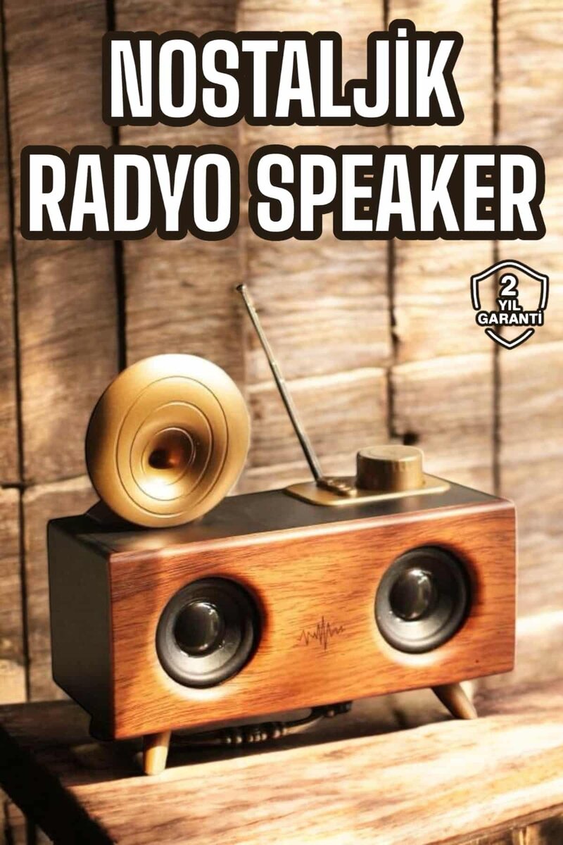 Nostaljik Görünümlü Bluetooth Bağlantılı Speaker Nostaljik Görünümlü Bluetooth Bağlantılı Speaker