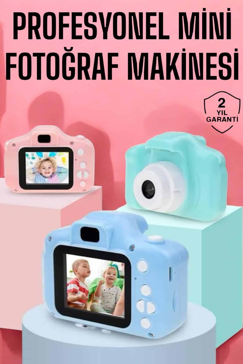 Çocuklara Özel Dijital Fotoğraf Makinesi Mini 1080P HD Kaliteli Çocuklara Özel Dijital Fotoğraf Makinesi Mini 1080P HD Kaliteli