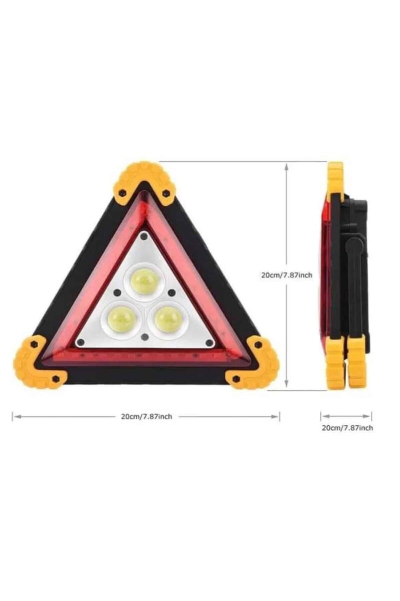 Işıklı Üçgen Reflektör Led Projektör Acil Durum Feneri Flaşör 500 Lümen Işıklı Üçgen Reflektör Led Projektör Acil Durum Feneri Flaşör 500 Lümen
