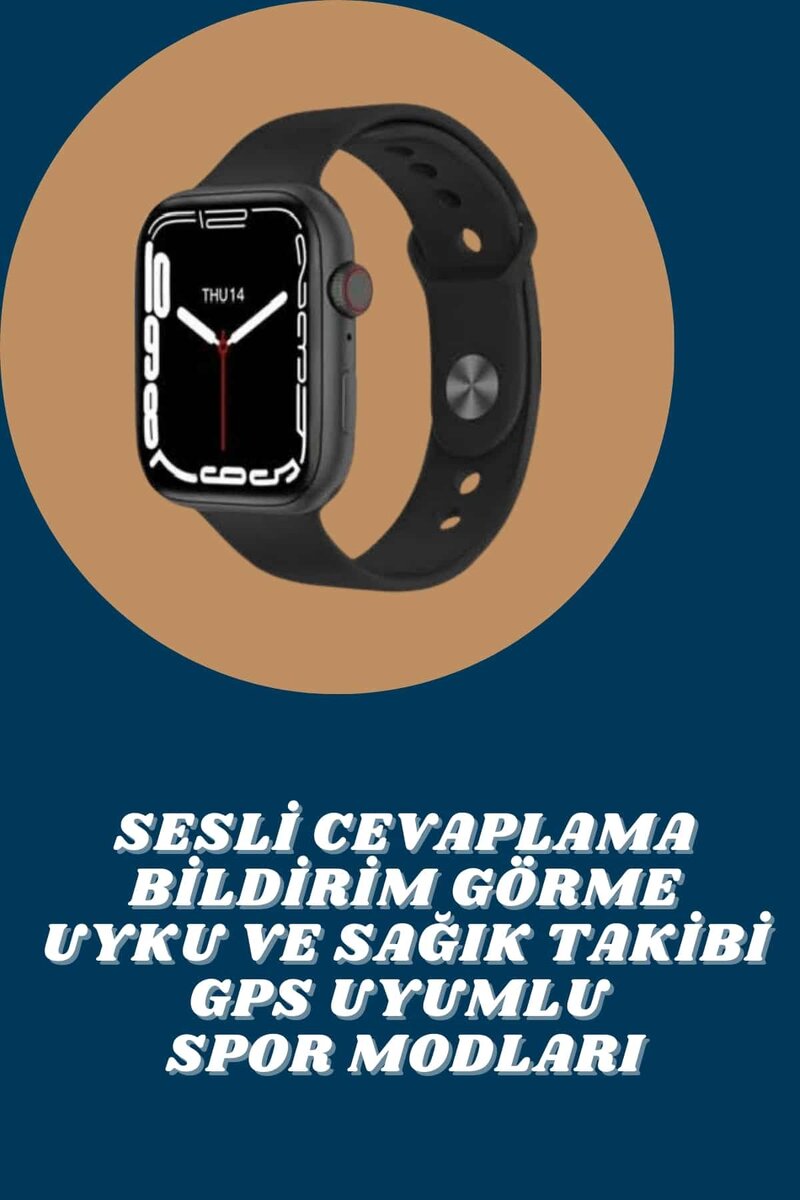 Akıllı Saat Tema Değiştirme Uyku ve Sağlık Takibi Sesli Asistan Bildirim Görme Akıllı Saat Tema Değiştirme Uyku ve Sağlık Takibi Sesli Asistan Bildirim Görme