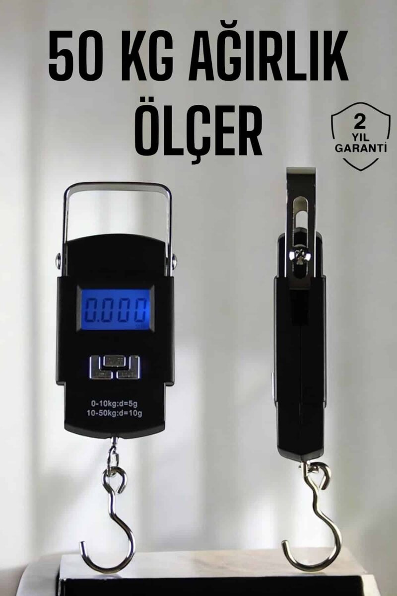 Ağırlık Ölçer 50 Kg El Terazisi El Kantarı Pilli Led Ekran Ağırlık Ölçer 50 Kg El Terazisi El Kantarı Pilli Led Ekran