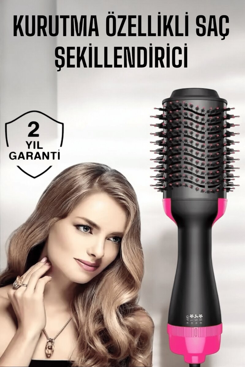 1200 Watt Gücünde, Negatif İyon Teknolojili, 3 Isı Kademeli Fön Tarağı 1200 Watt Gücünde, Negatif İyon Teknolojili, 3 Isı Kademeli Fön Tarağı