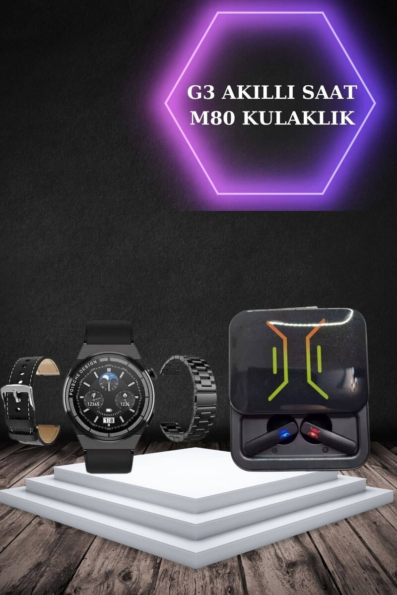 Dijital Göstergeli Bluetooth Kulaklık ve Bildirim Görebilen Akıllı Saat Alarm ve Titreşim Dijital Göstergeli Bluetooth Kulaklık ve Bildirim Görebilen Akıllı Saat Alarm ve Titreşim