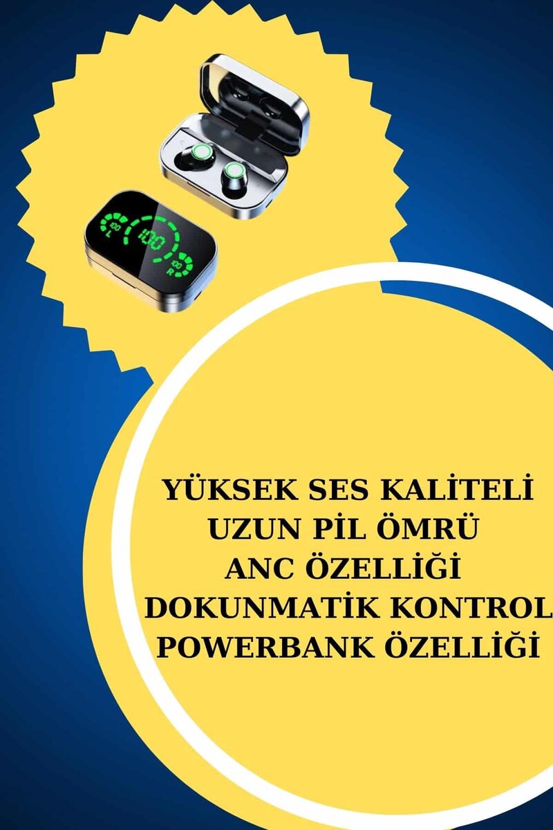 TWS Bluetooth Kulaklık ve Akıllı Saat Uyku Takibi Nabız Ölçer Uzun Pil Ömrü TWS Bluetooth Kulaklık ve Akıllı Saat Uyku Takibi Nabız Ölçer Uzun Pil Ömrü
